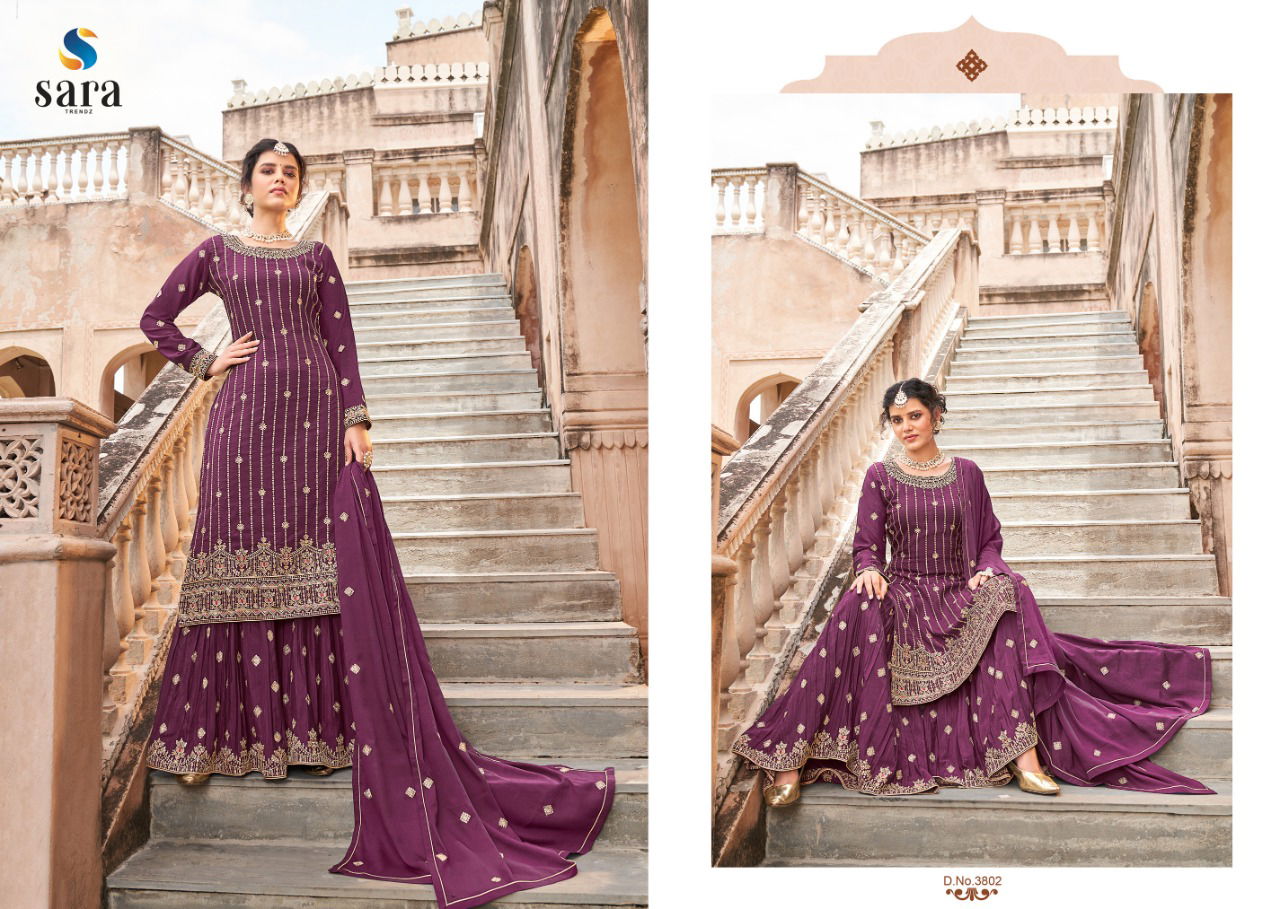 Bahar By Sara 3801-3804 Wedding Salwar Suits Catalog